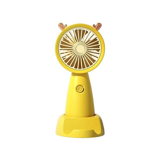 (Jaune) Mini Ventilateur Portatif USB Mini Ventilateur Portatif Extérieur