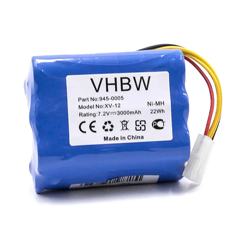 vhbw NiMH batterie 3000mAh (7.2V) pour robot aspirateur Home Cleaner robots domestiques come Neato 945-0005