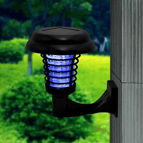 Wewoo LED Avec panneau solaire Lampe anti-moustiques Zapper Killer UV insectes ravageurs extérieur jardin pelouse paysage lumière