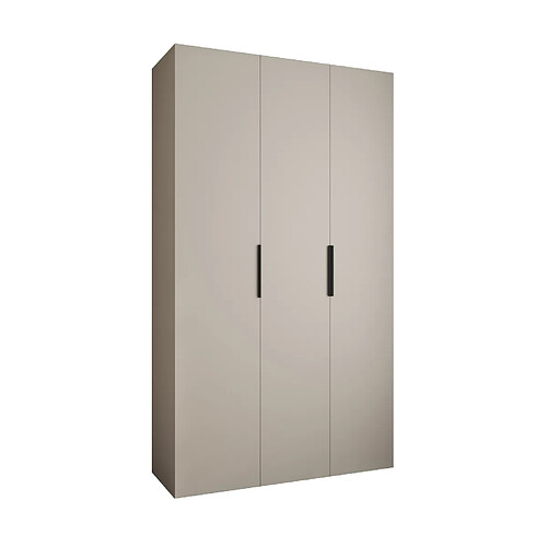 Abiks Meble Armoire à portes battantes Como 4 245,5/140/40 3 portes (cachemire/noir)