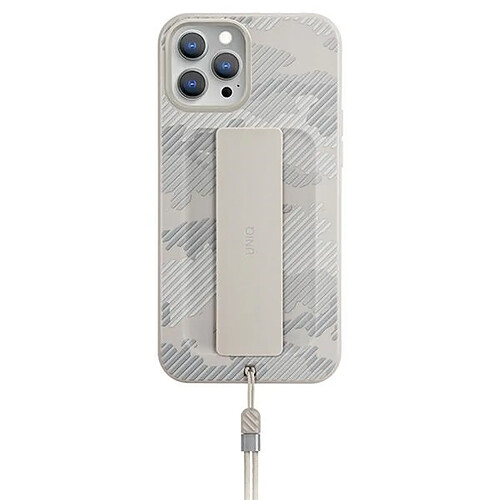 uniq etui heldro iphone 12 pro max 6,7" bezowy moro/ivory camo antimicrobial