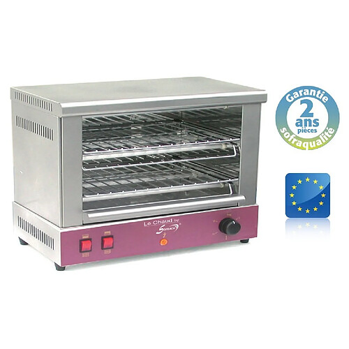 Toaster Professionnel - 505 x 250 x 80 mm - 2 étages - Large - Sofraca