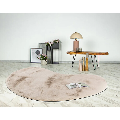 Lisa Design Joy - tapis organique - fausse fourrure - beige