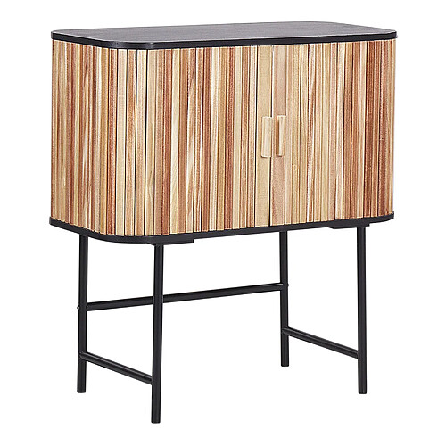 Beliani Commode CARNEY 87 cm Bois clair