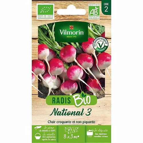 Vilmorin Graines Radis National 3 bio