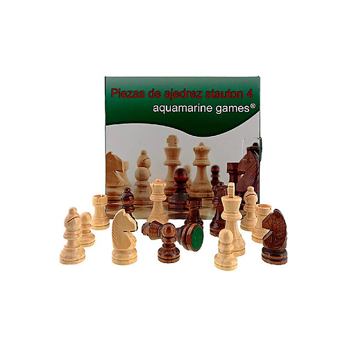 Aquamarine Games ? Pions d'échecs Staunton 4 (cp029 a)