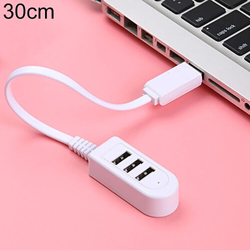 Wewoo Adaptateur HUB femelle 30cm TPE USB A à 3 ports USB