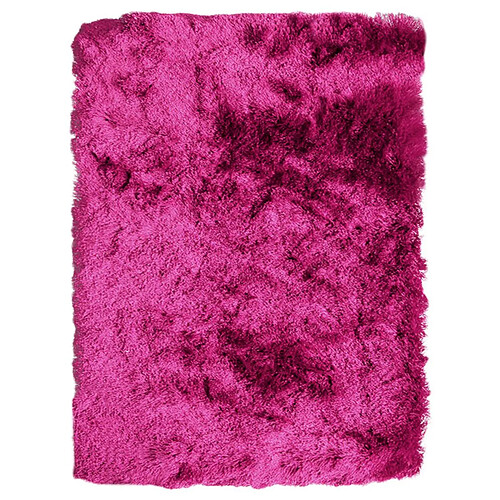 Thedecofactory TOODOO - Tapis à poils longs extra-doux framboise 130x190