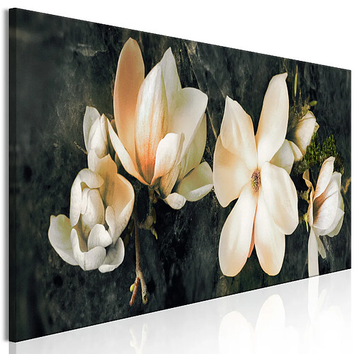 Artgeist Tableau - Avant-Garde Magnolia (1 Part) Narrow Orange [120x40]