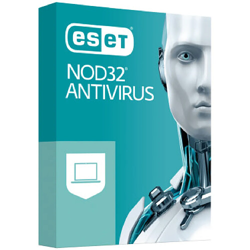 Eset NOD32 Antivirus 2021 - Licence 1 an - 2 postes