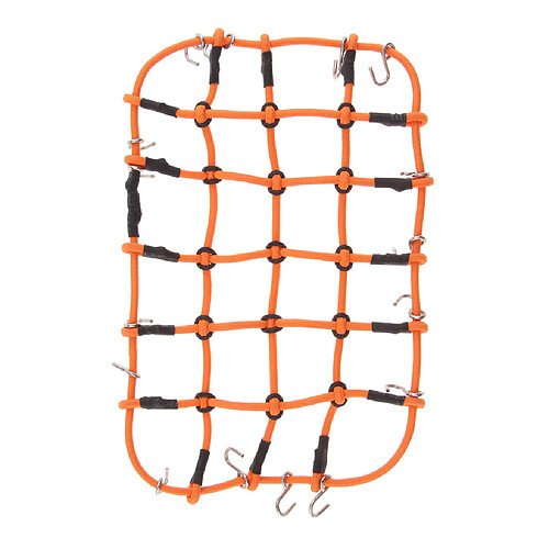 Filet à bagage élastique avec crochet pour véhicules 1/8 1/10 RC orange