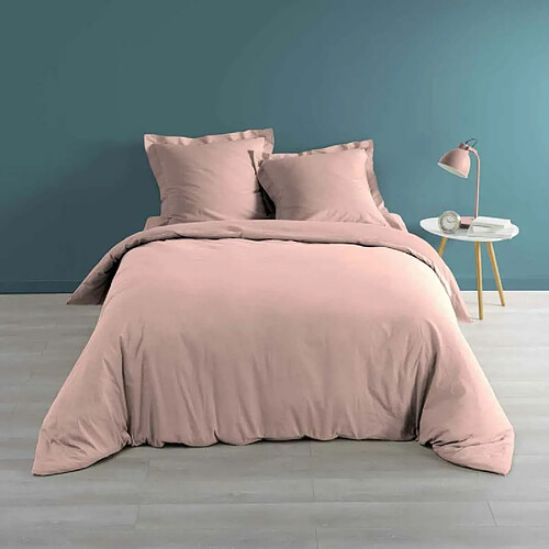 Paris Prix Housse de Couette Percaline 260x240cm Rose