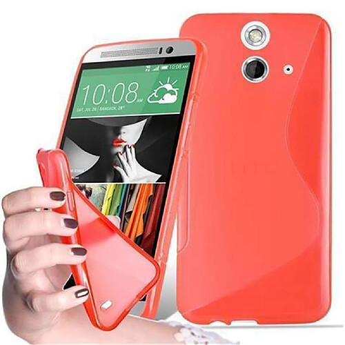 Cadorabo Coque HTC ONE E8 Etui en Rouge