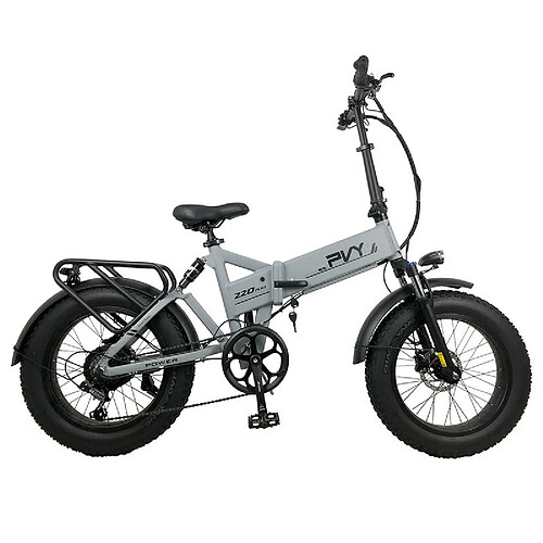 PVY Z20 Plus Vélo électrique pliant 20 * 4,0 pouces Gros pneus 500 W Moteur 50 km/h Vitesse Autonomie 50-80 km - Gris