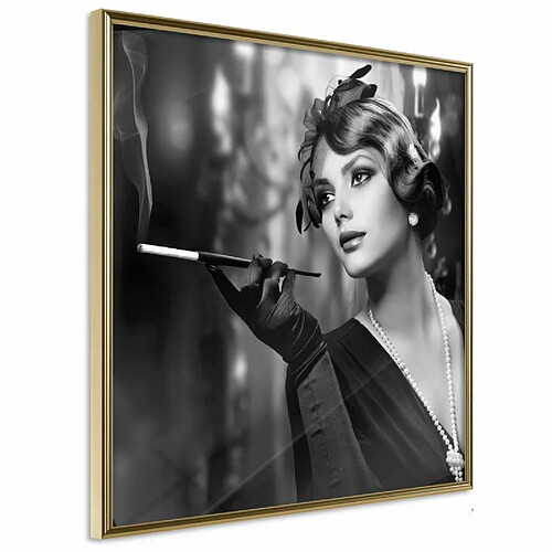 Paris Prix Affiche Murale Encadrée Classic Elegance 30 x 30 cm Or