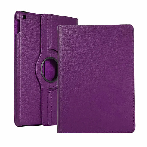 Xeptio Housse nouvel Apple iPad 10,2 2019 Wifi - 4G/LTE violette - Etui coque violet de protection 360 degrés tablette New iPad 10.2 pouces - accessoires pochette