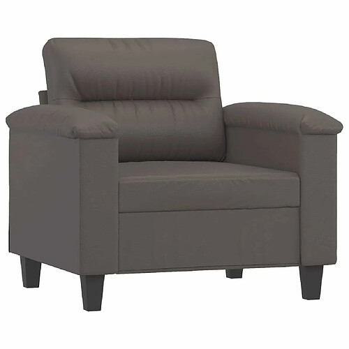 Maison Chic Fauteuil Relax pour salon | Fauteuil Gris 60 cm Similicuir -GKD41904