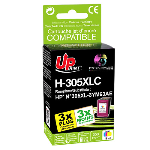 Cartouche encre UPrint compatible HP 305XL couleur