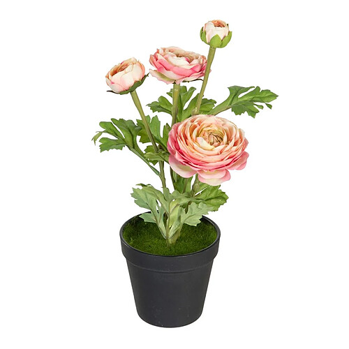 BigBuy Home Plante décorative Polyester Polyéthylène Fer Fleur 11 x 11 x 36 cm