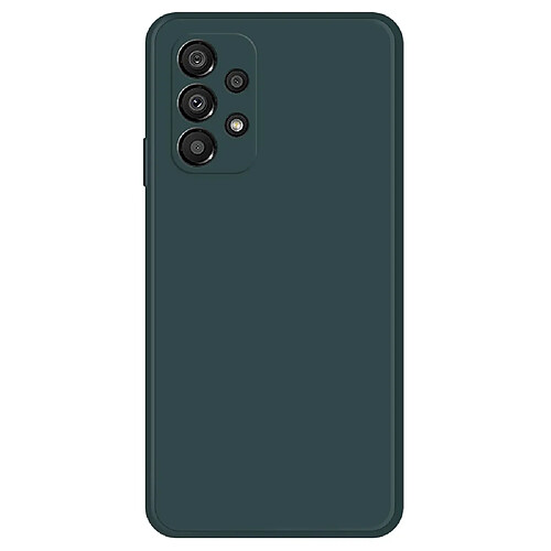 Coque en TPU antichoc, bord droit, caoutchouté pour votre Samsung Galaxy A33 5G - vert noirâtre