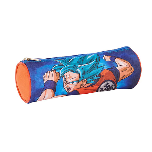 Dragon Ball Z Trousse d'écolier cylindrique Dragon Ball Bleu Orange 23 x 8 x 8 cm