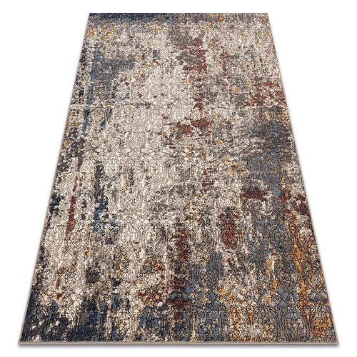 RUGSX Tapis NAIN Ornement vintage 7700 51922 beige bleu foncé terre cuite 240x340 cm