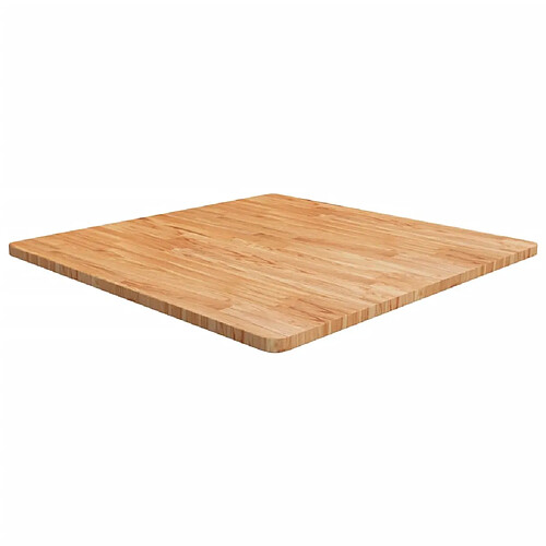 vidaXL Dessus de table carré Marron clair90x90x2,5cm Bois chêne traité