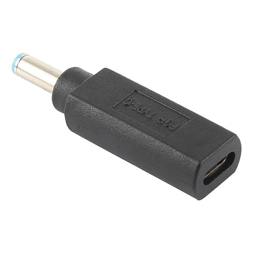 Wewoo Chargeur Adaptateur de connecteur mâle USB-C / Type-C femelle à 4,5 x 3,0 mm pour HP