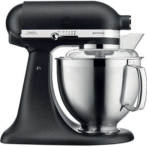 Kitchenaid robot multifonction à tête inclinable de 4,8L 300W truffe noire argent