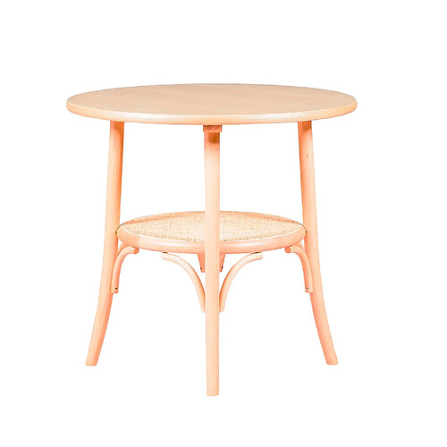 Nest Dream Table ronde rétro de style vintage en bois de frêne naturel (80cm) - Oldhouse