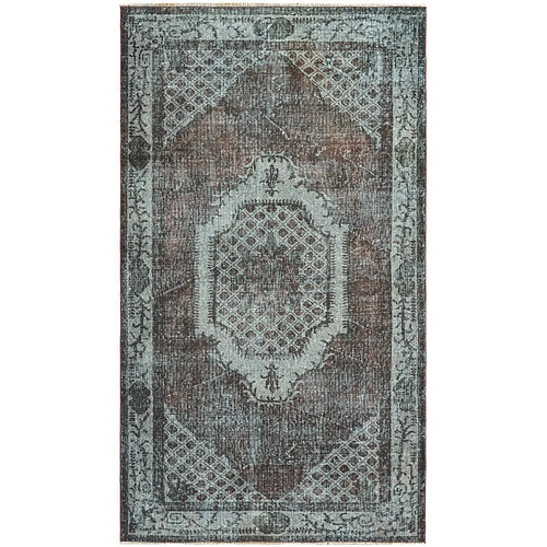 Vidal Tapis de laine 206x117 gris Ultra Vintage