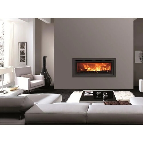 No Name Poele a bois - PANADERO - Insert C-101-S Ecodesign - 8,9 kw - Bûches 80 cm