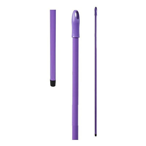 Totalcadeau Manche à balai en métal (140 x 2 cm) Couleur - Violet-Mauve pas cher