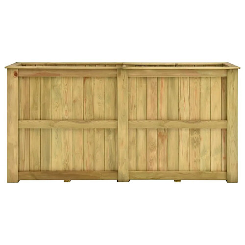 Maison Chic Jardinière,Bac à fleurs - pot de fleur surélevée 196x50x100 cm Bois de pin imprégné -GKD92671