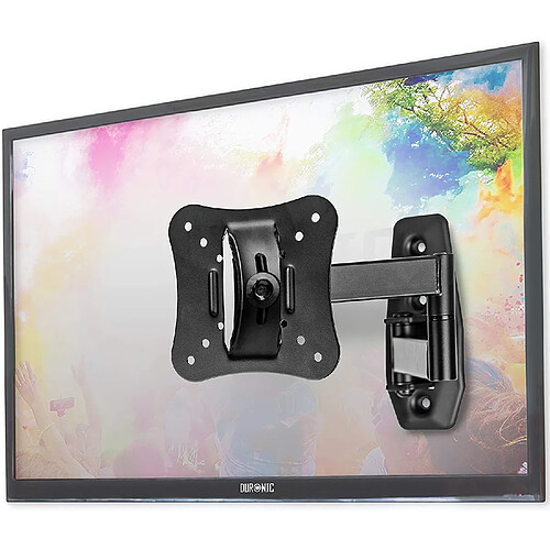 Duronic TVB0920 Support Mural inclinable pour écran de télévision avec Bras extenseur - 13 à 30 Pouces / 33 à 71 cm - VESA 100/75 / 50