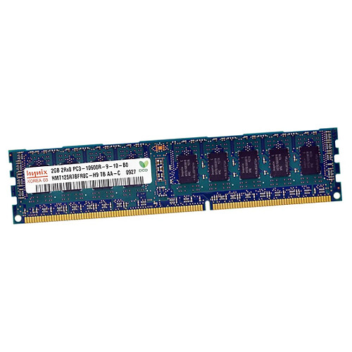 2Go RAM Serveur Hynix HMT125R7BFR8C-H9 PC3-10600R DDR3 1333Mhz Reg. ECC 2Rx8 CL9 · Occasion