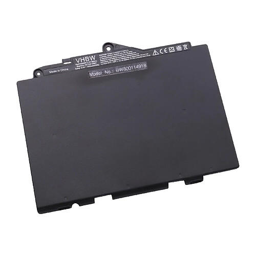 vhbw batterie compatible avec HP EliteBook 820 G3 (T7N78AW), 820 G3 (T9X25ET), 820 G3 (T9X40ET) laptop (3700mAh, 11,4V, Li-Polymère, noir)