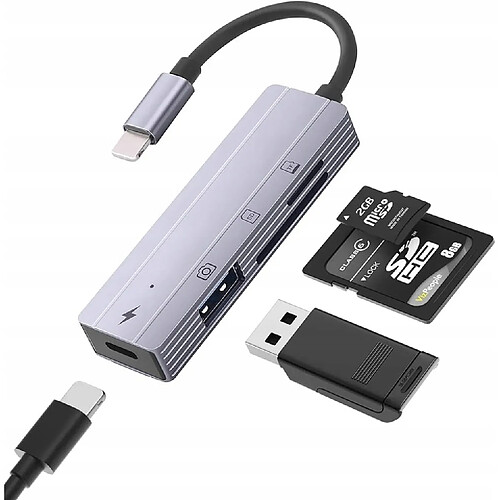 GUPBOO Lecteur de carte SD Adaptateur caméra IPHONE 4 en 1 F5-264,JL1586