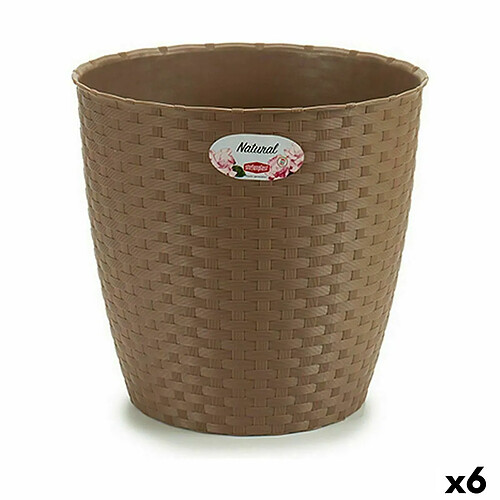 Cache-pot Stefanplast Marron Plastique 29 x 27 x 29 cm (6 Unités)