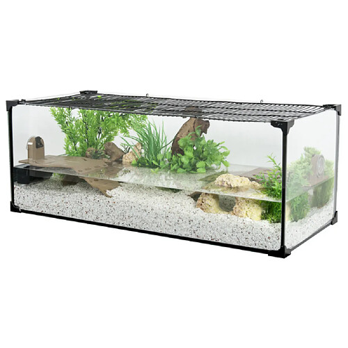 ZOLUX Terrarium pour tortues d'eau Karapas 100 noir.