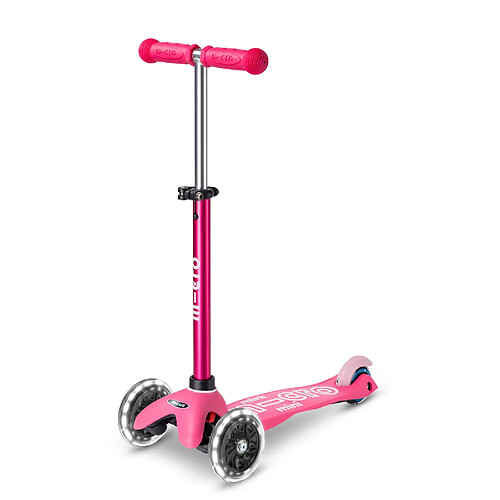 Trottinette 3 roues Mini Micro Deluxe Rose LED