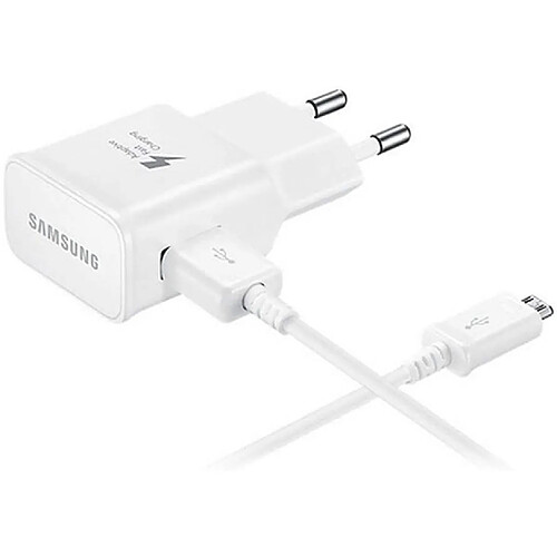 App Chargeur Voyage d'Origine Samsung EP-TA200EWE + Cable micro USB blanc 1 m