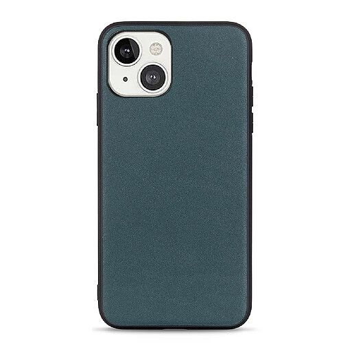 Coque en TPU + cuir véritable mince, hybride, antichoc vert pour votre Apple iPhone 13 mini 5.4 pouces