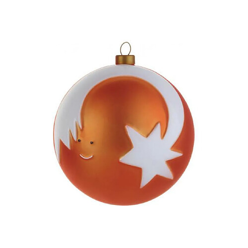 Alessi Boule De Noël Étoile Du Berger Rouge Orangé