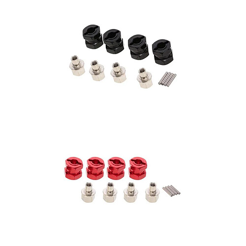 12mm Coupleur Hexagonal de Roue en Métal Pièces de Rechange pour Axial SCX10 1/10 RC Voiture sur Chenilles