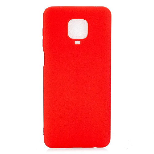 Coque en TPU couleur bonbon souple rouge pour votre Xiaomi Redmi Note 9S/9 Pro/9 Pro Max