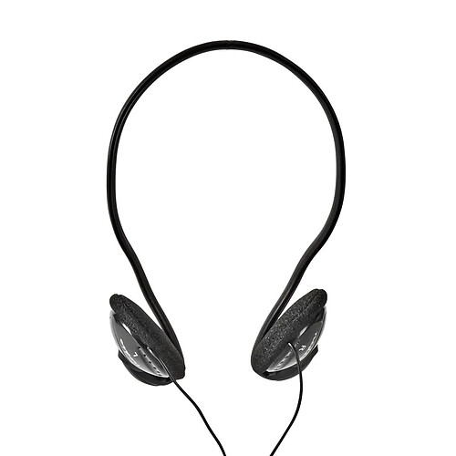 NEDIS Casque Tour de cou (Noir)