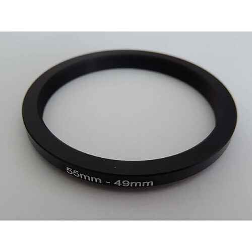 vhbw Adaptateur Step Down 55mm-49mm Noir pour appareil photo Agfa, Agfaphoto, Canon, Casio, Fujifilm, Kodak, Minolta, Nikon, Olympus