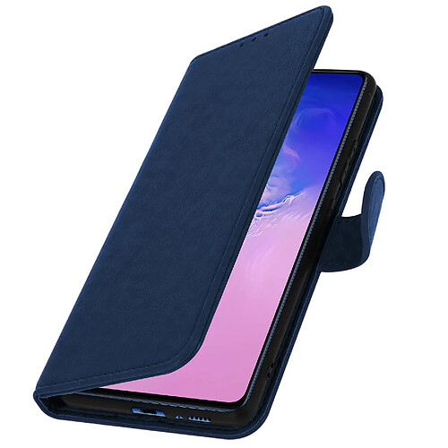 Avizar Étui pour Samsung Galaxy S10 Lite Clapet Portefeuille Support Vidéo Bleu Nuit