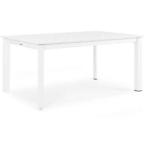 Bizzotto Table extérieure Konnor 160/240 x 100 blanc